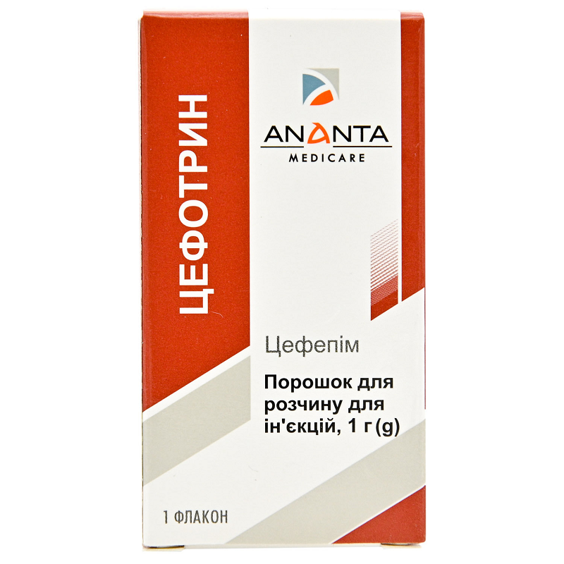 Цефотрин пор. д/р-ну д/ін. 1г фл. №1